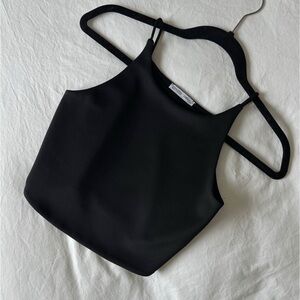 Zara Black Women's Halter Cropped Top